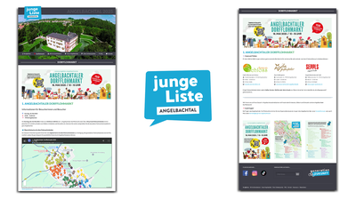 Screenshot Landingpage Dorfflohmarkt Angelbachtal